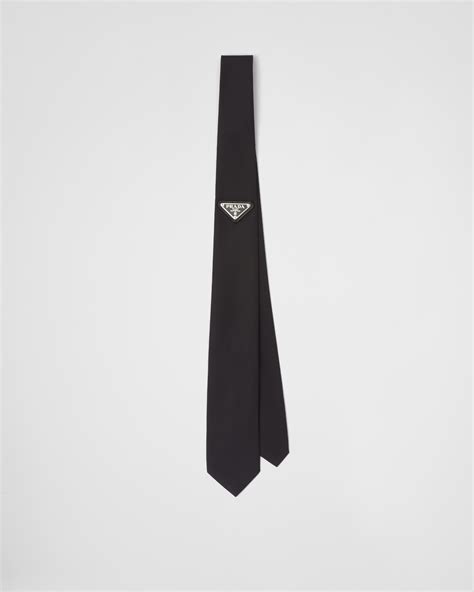 prada tie bar|Prada re nylon gabardine tie.